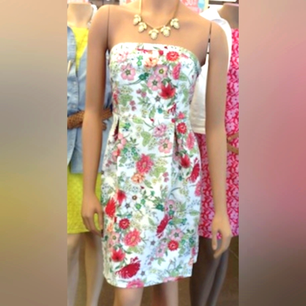 Old Navy strapless floral sun dress size 4